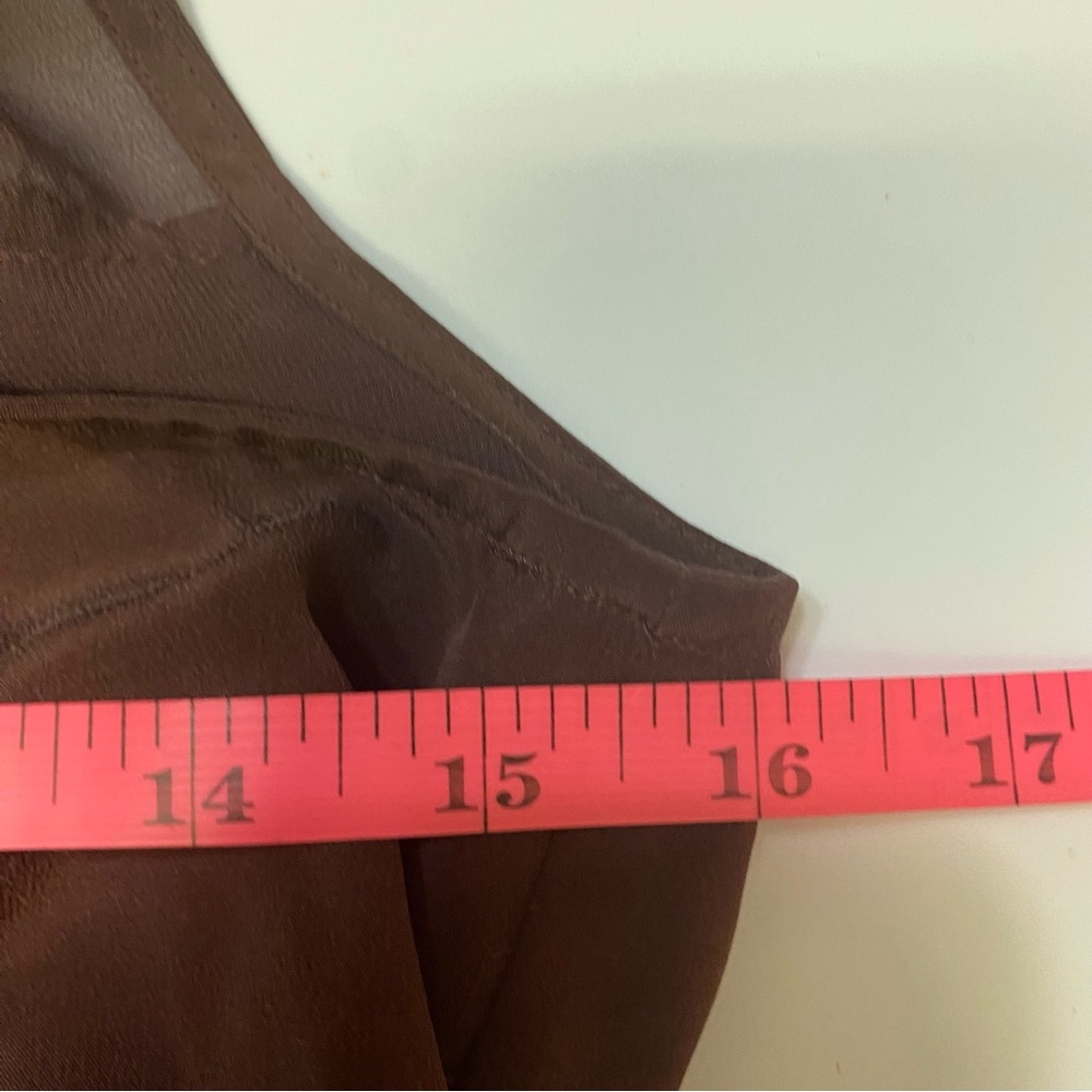 AllSaints All Saints Women’s Jayda Dress Size 0 100% Silk Maroon Feminine Dainty - Picture 12 of 15